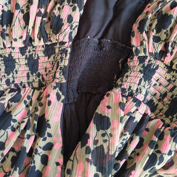 Urban Outfitters Kimchi Blue Floral Print Strapless Mini Dress - Picture 10 of 14